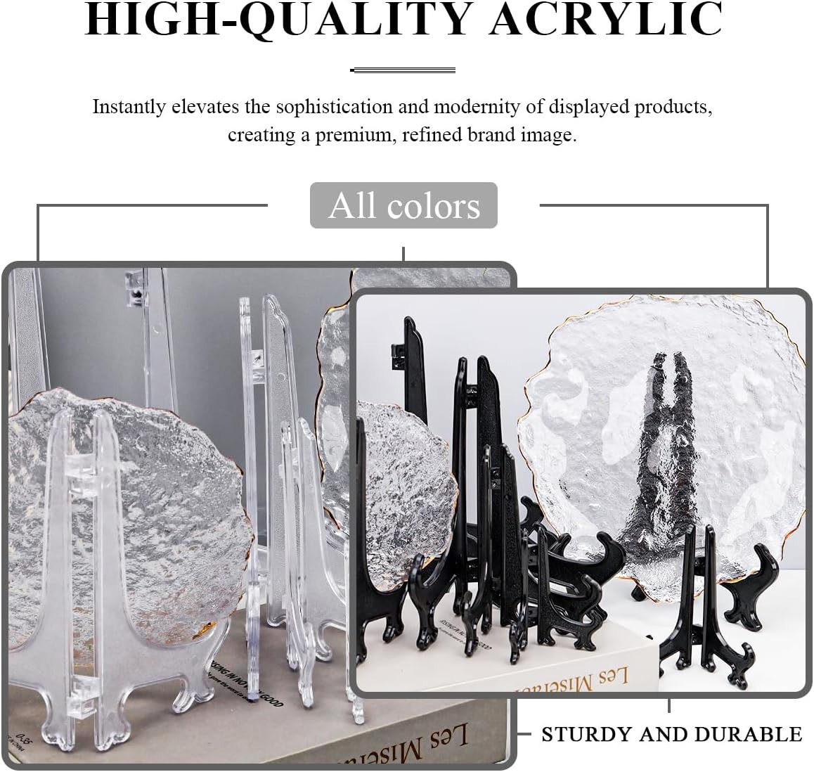 2pcs Small Clear Acrylic Plate Stands for Display 3 Inch Acrylic Easel Stand …