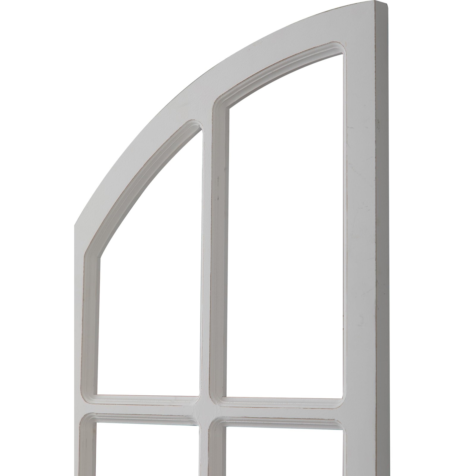 Rustic White Arch Window Frame 30 Inch Tall, 2 Pcs Hanging Distressed White V…