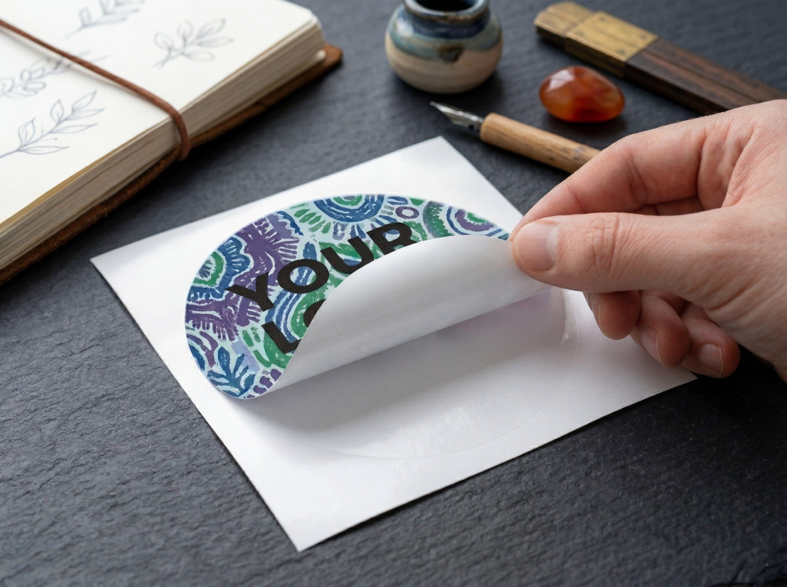 Custom Logo Stickers Vinyl Die Cut Decals Waterproof UV Resistant 2&Prime;-20&Prime;