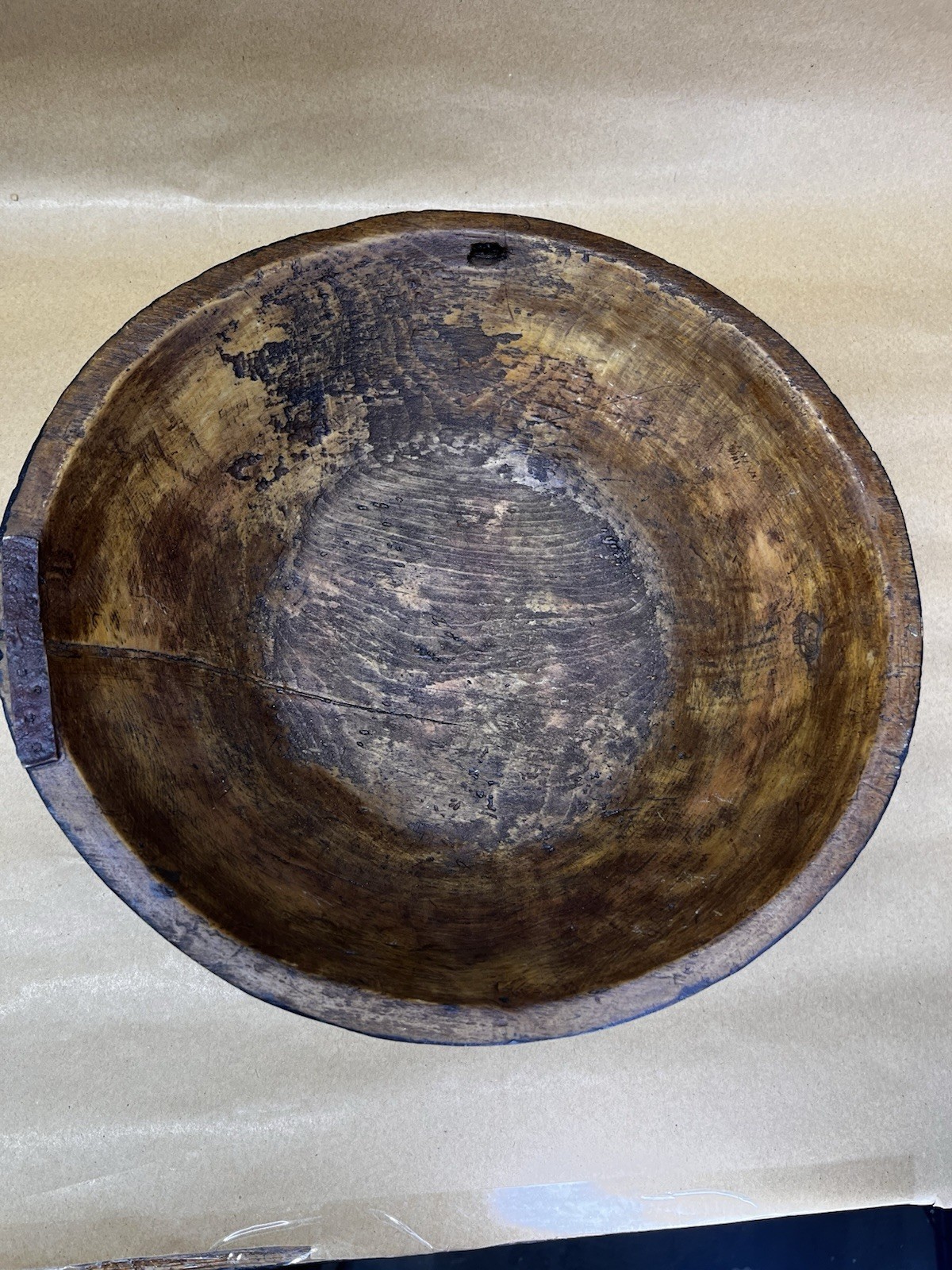 Colonial Tin Works Decorative Primitive Large Farmhouse Bowl Centerpiece