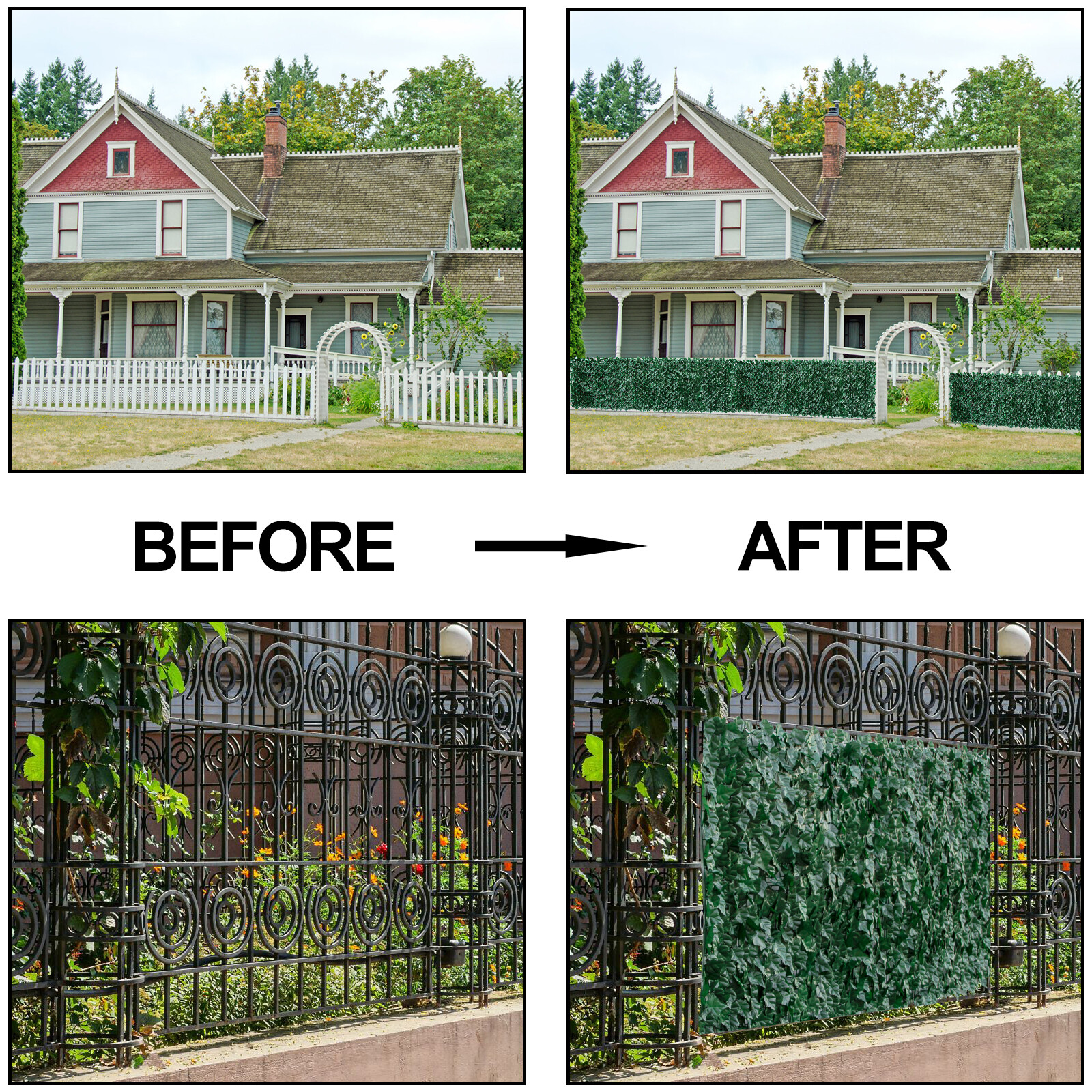 Artificial Boxwood Panel Roll Hedge Decor 39*118 Inch Privacy Fence Grass US