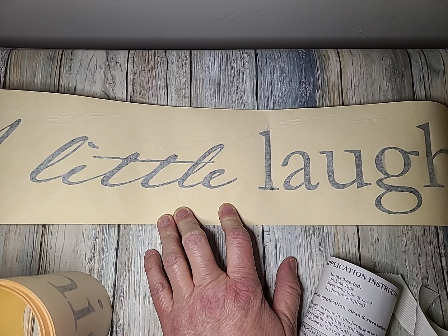 DCWV Home Removable Vinyl Wall Lettering NOB « A little laugh A little promise ..