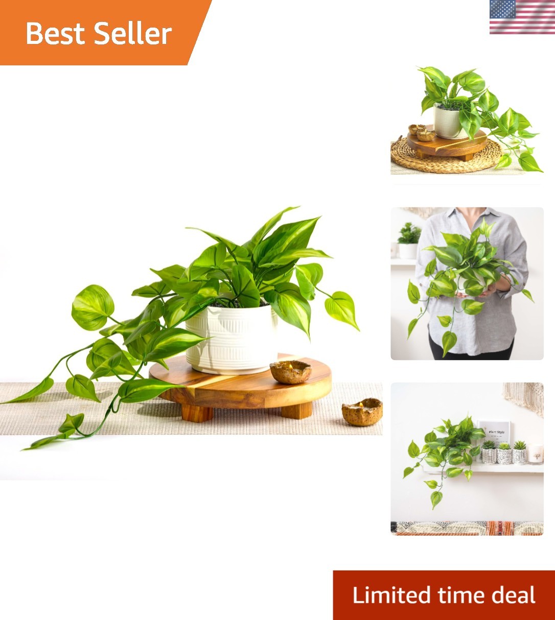 Lifelike Artificial Ivy Plant with 5&Prime; Wide Pot – Enhance Any Room Effortlessly