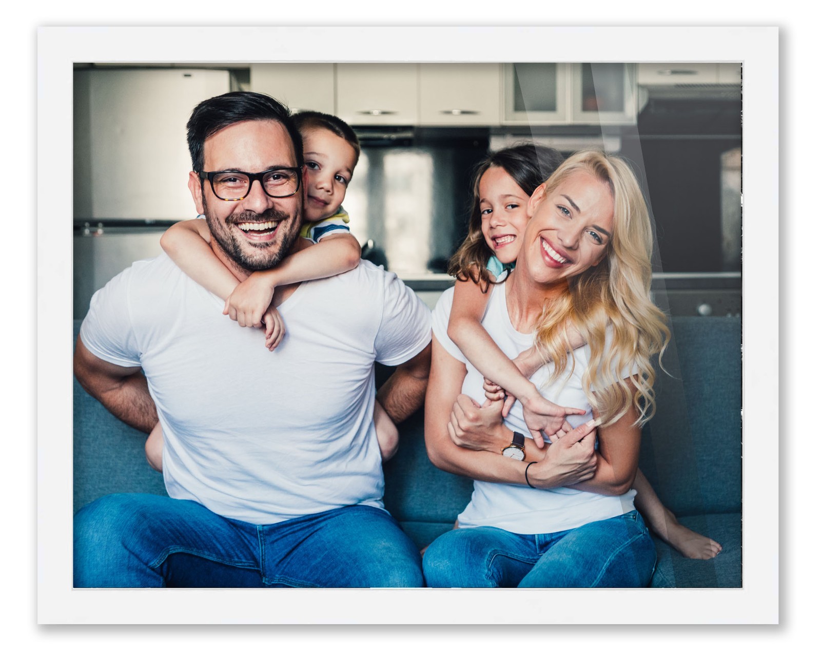 26×43 Frame White Wood Picture Photo Frame with UV Acrylic and Acid Free Backing