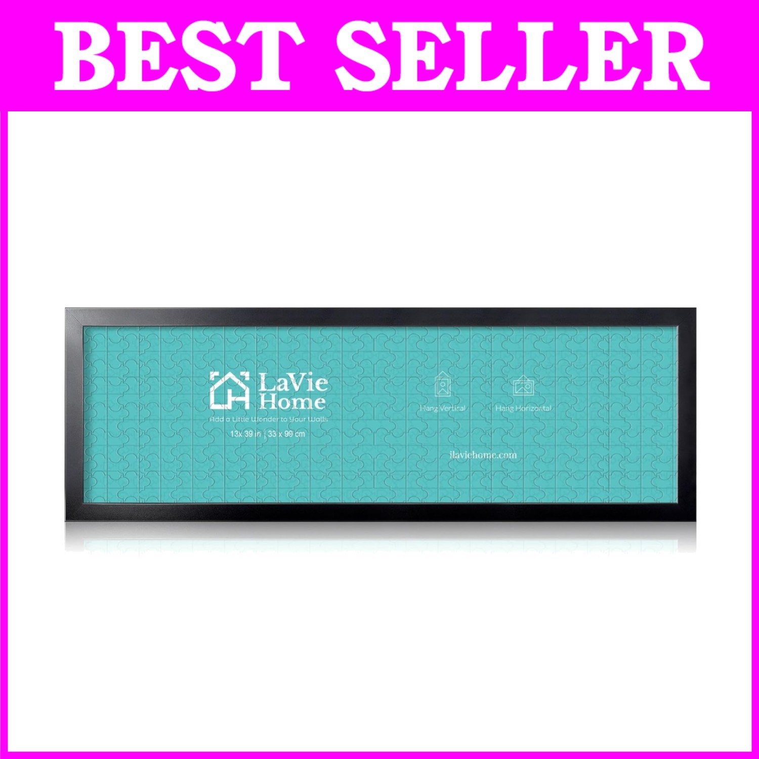 13×39 Black Picture Frame – Minimalist Style Decor