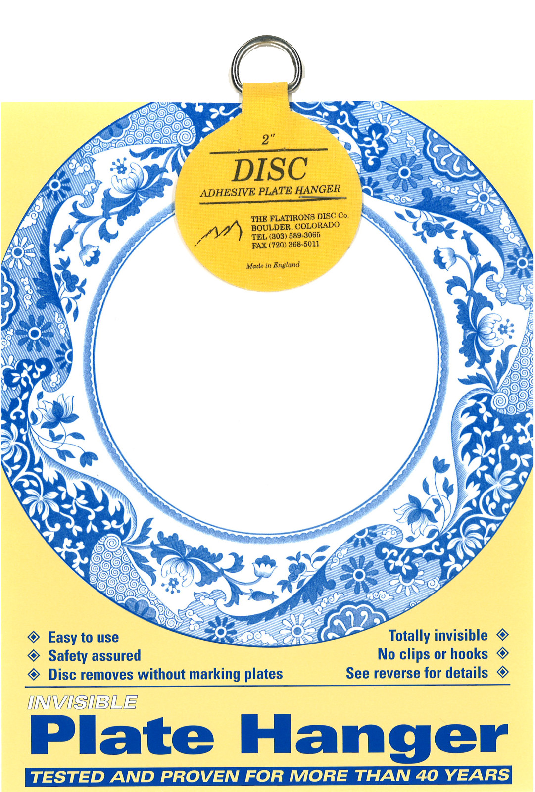 Disc Adhesive Plate Hangers Small Assorted Set of 2×1.25&Prime;, 2×2&Prime;, and 2×3&Prime;