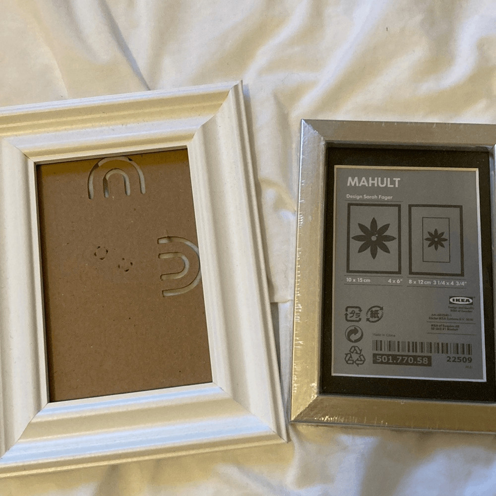 Ikea 4 x 6 inch frames. Set of 2