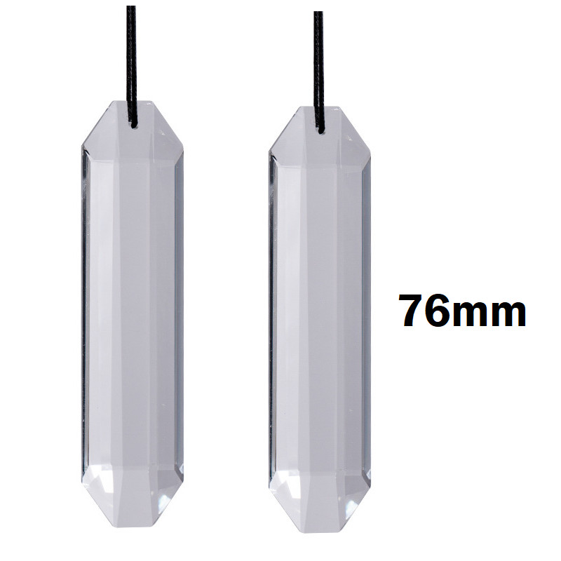 2Pcs 5&Prime; Large Crystal Sun Catcher Prisms for Windows AB Colored Suncatcher USA