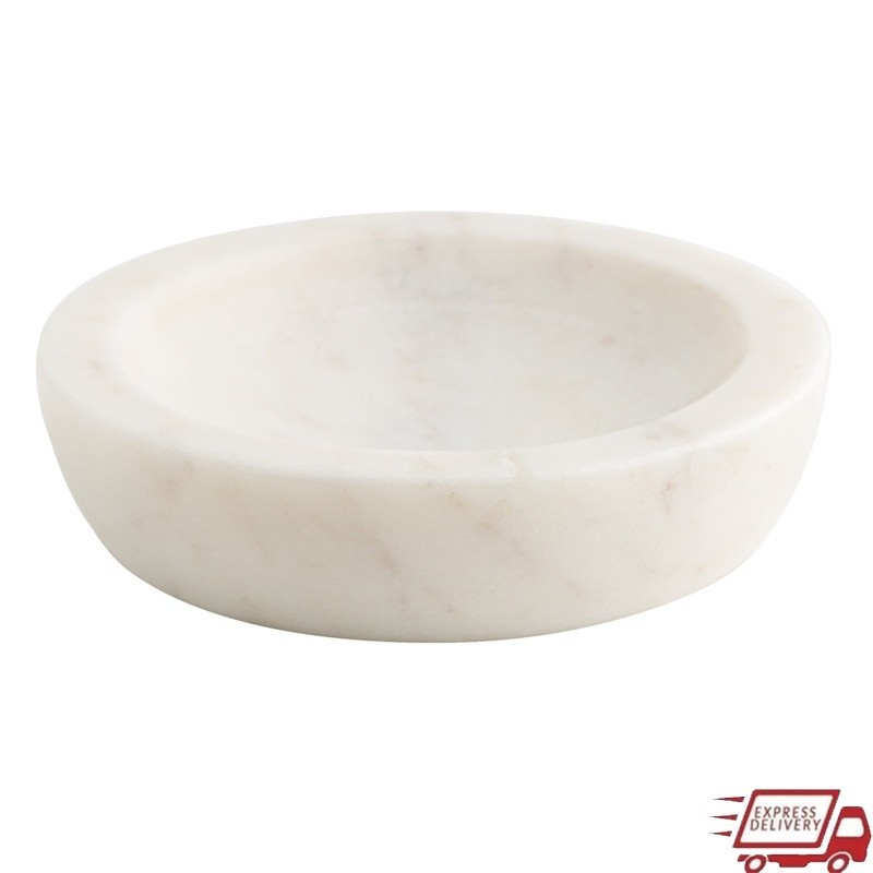 Marble Trinket Dish Jewelry Key Coin Holder Elegant Storage Decorative Accent US