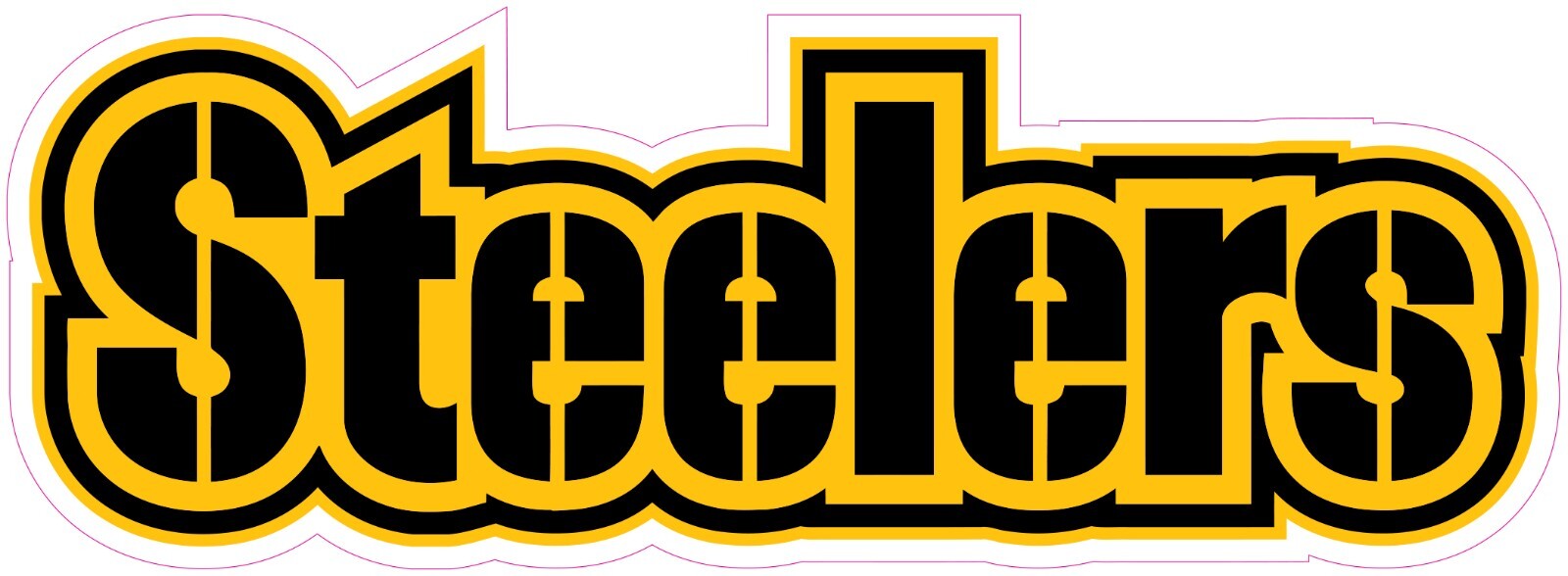 Pittsburgh Steelers Football Vinyl Decal Sticker Car Truck Bumper Tumbler Mug