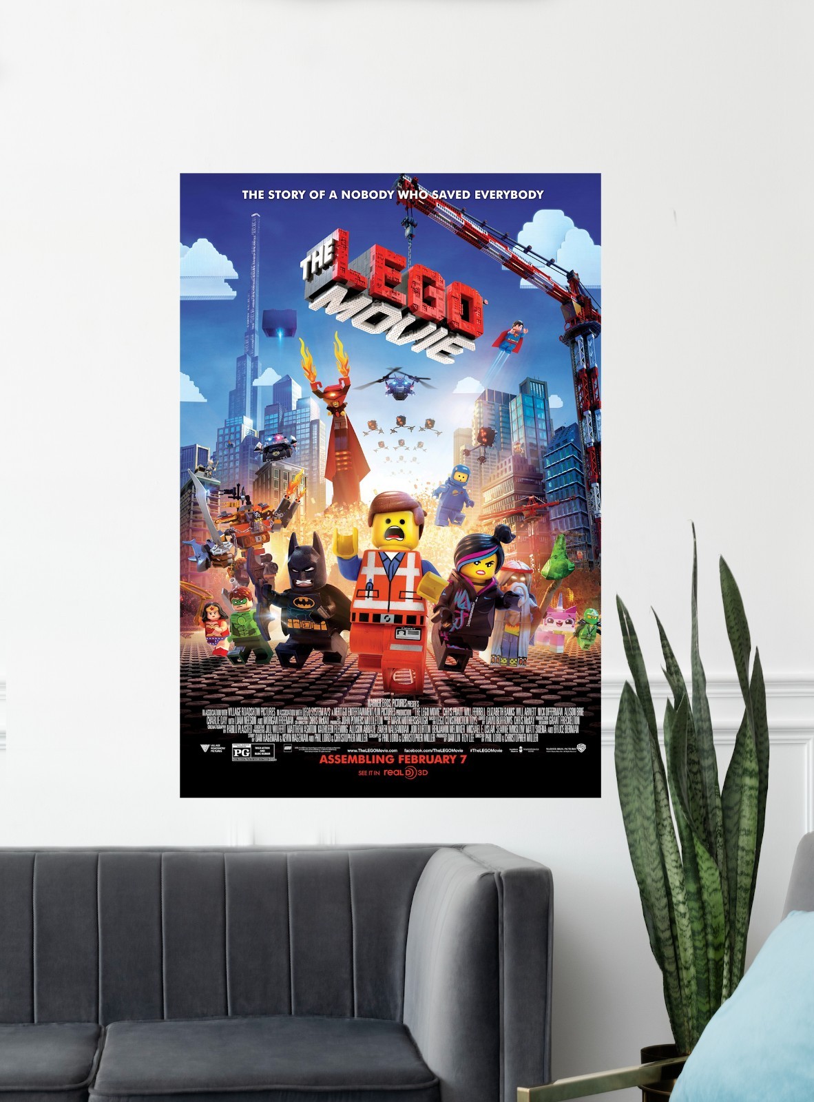 The Lego Movie Poster Print 12×18 24×36 Art home theater film