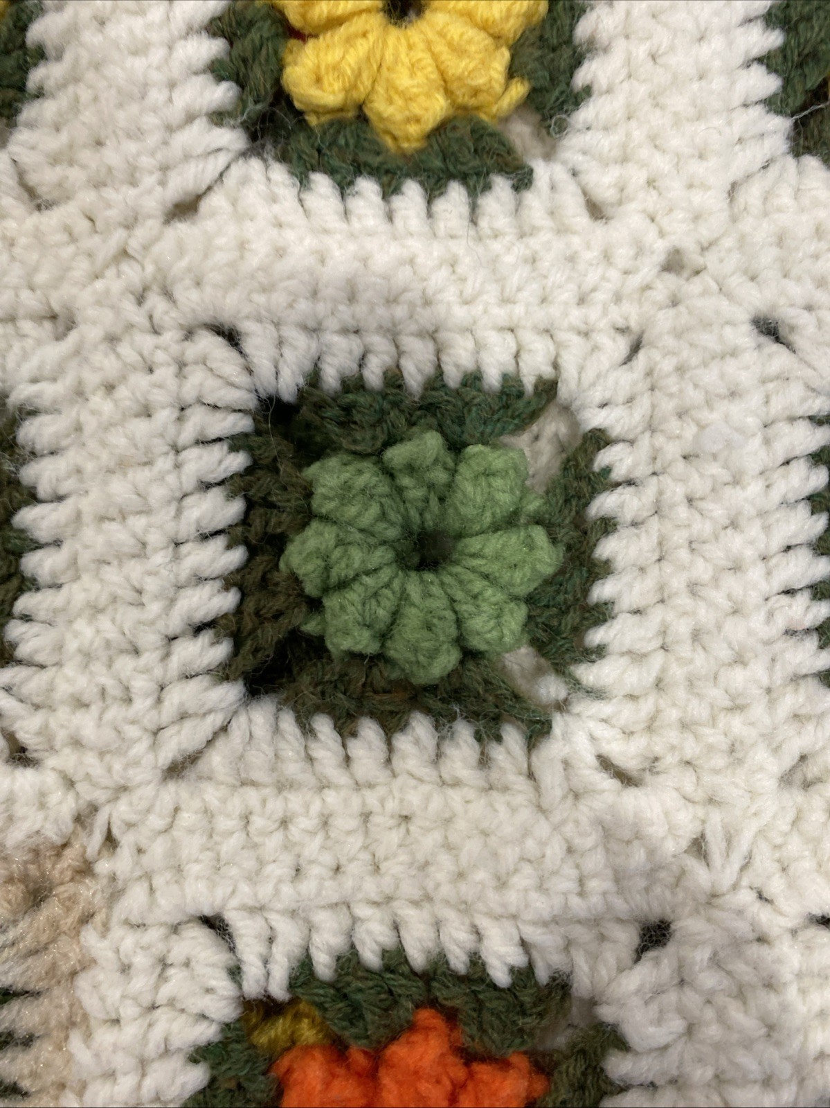 Handmade Handcrafted Granny Square Crochet Afghan Throw Blanket 69×42