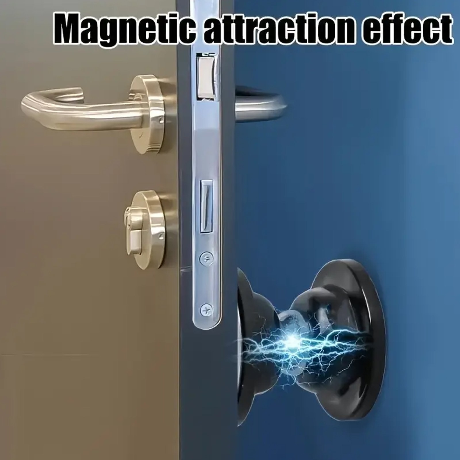 1pc Magnetic Door Stopper: Strong Silicone Anti-Collision Silent Catch – NEW