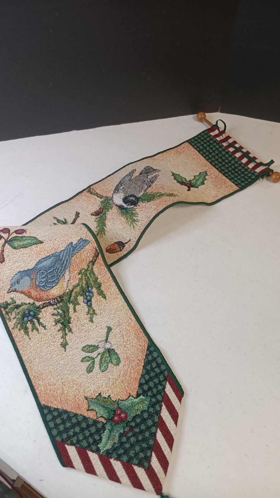 Wild Birds Welcome Wall Door Hanging Tapestry Cardinal Chickadee 43 In Long