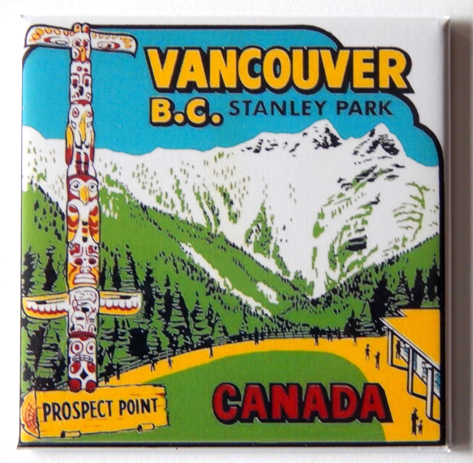 Vancouver British Columbia Canada FRIDGE MAGNET travel souvenir Stanley Park
