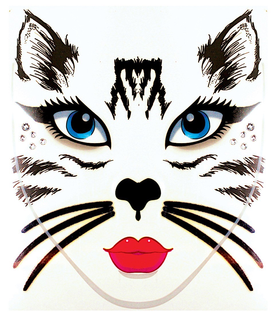Facial Stickers – Cat Face Decal