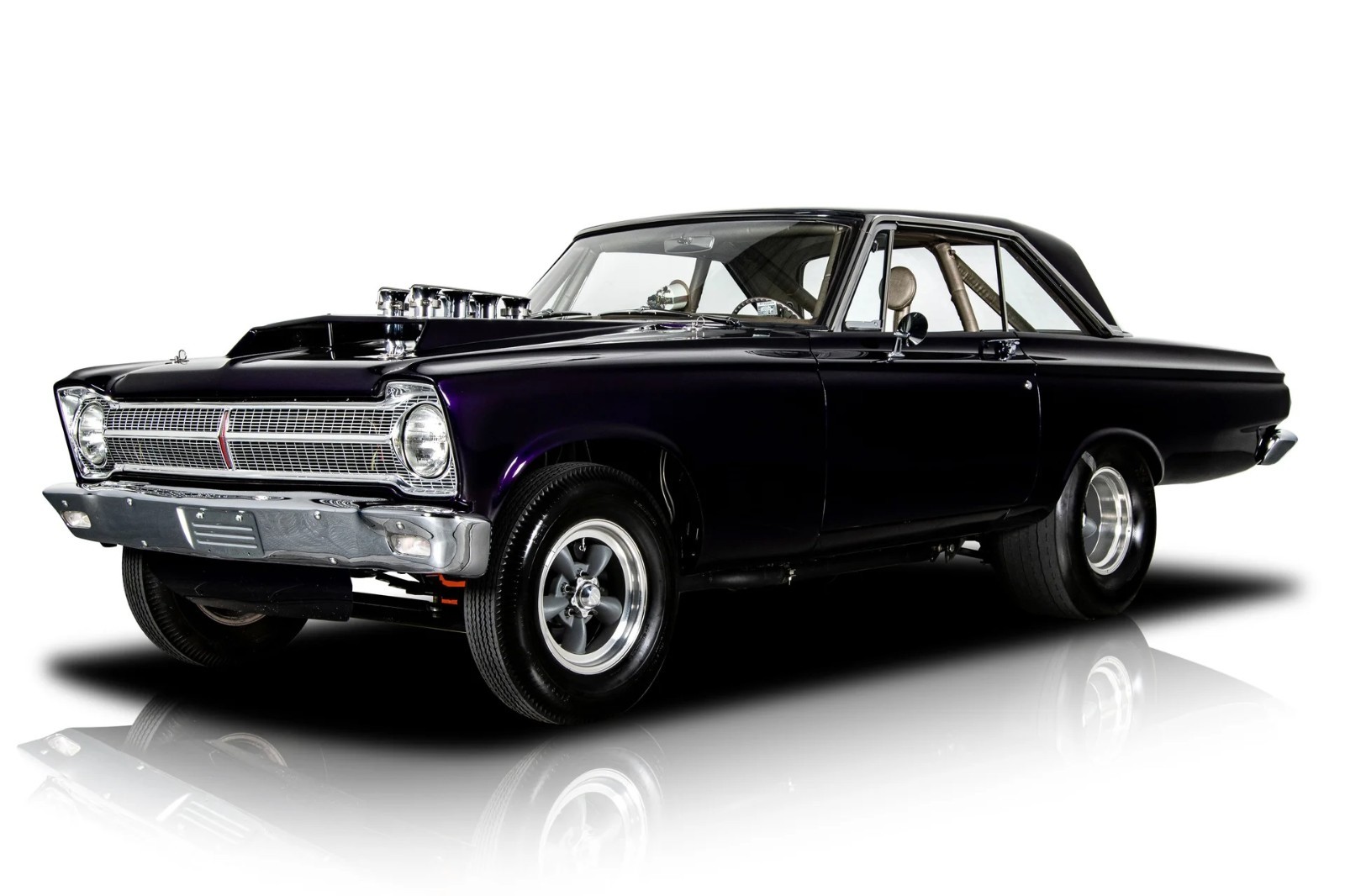 1965 Plymouth Belvedere Purple Vintage Classic Car Poster Premium Photo 4 Sizes