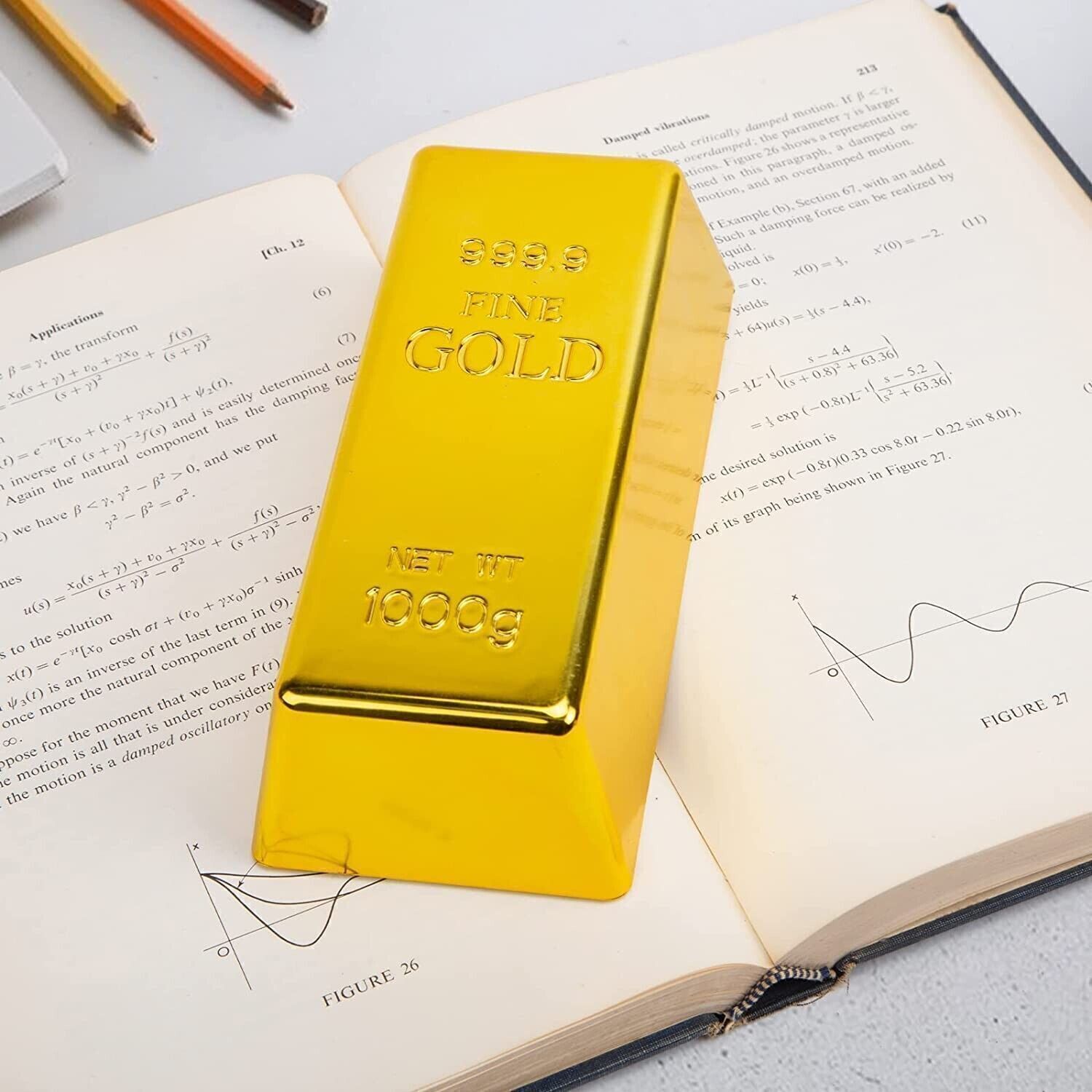 Fake Gold Bar Toy Mini Fake Golden Brick For Craft Bullion Gold Bar Prop Decor