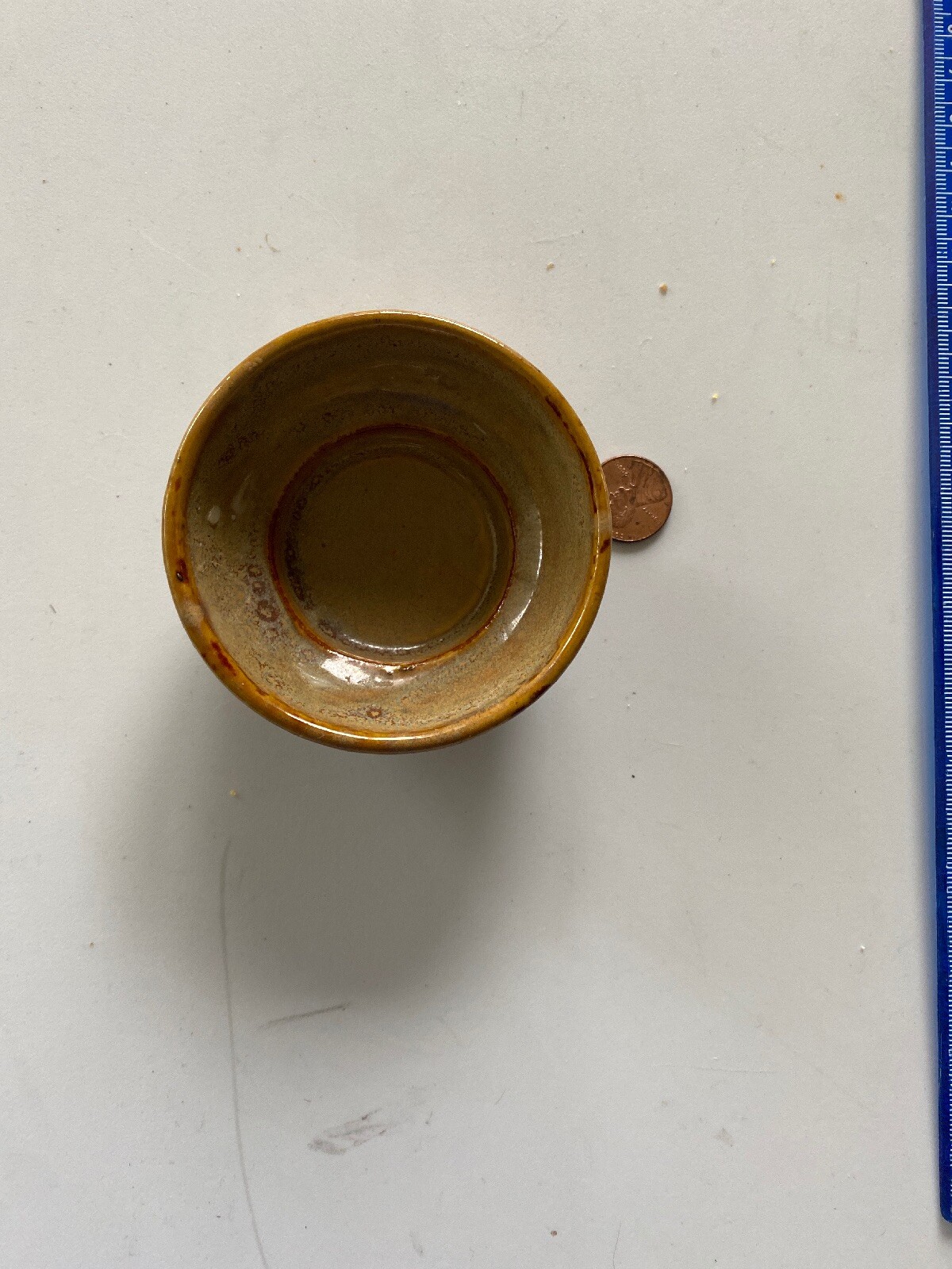 SMALL CERAMIC BLUE BOWL IDEAL 18276 3&Prime; DIAMETER X 1.5&Prime;H X 1.5&Prime;BAS Y-218L