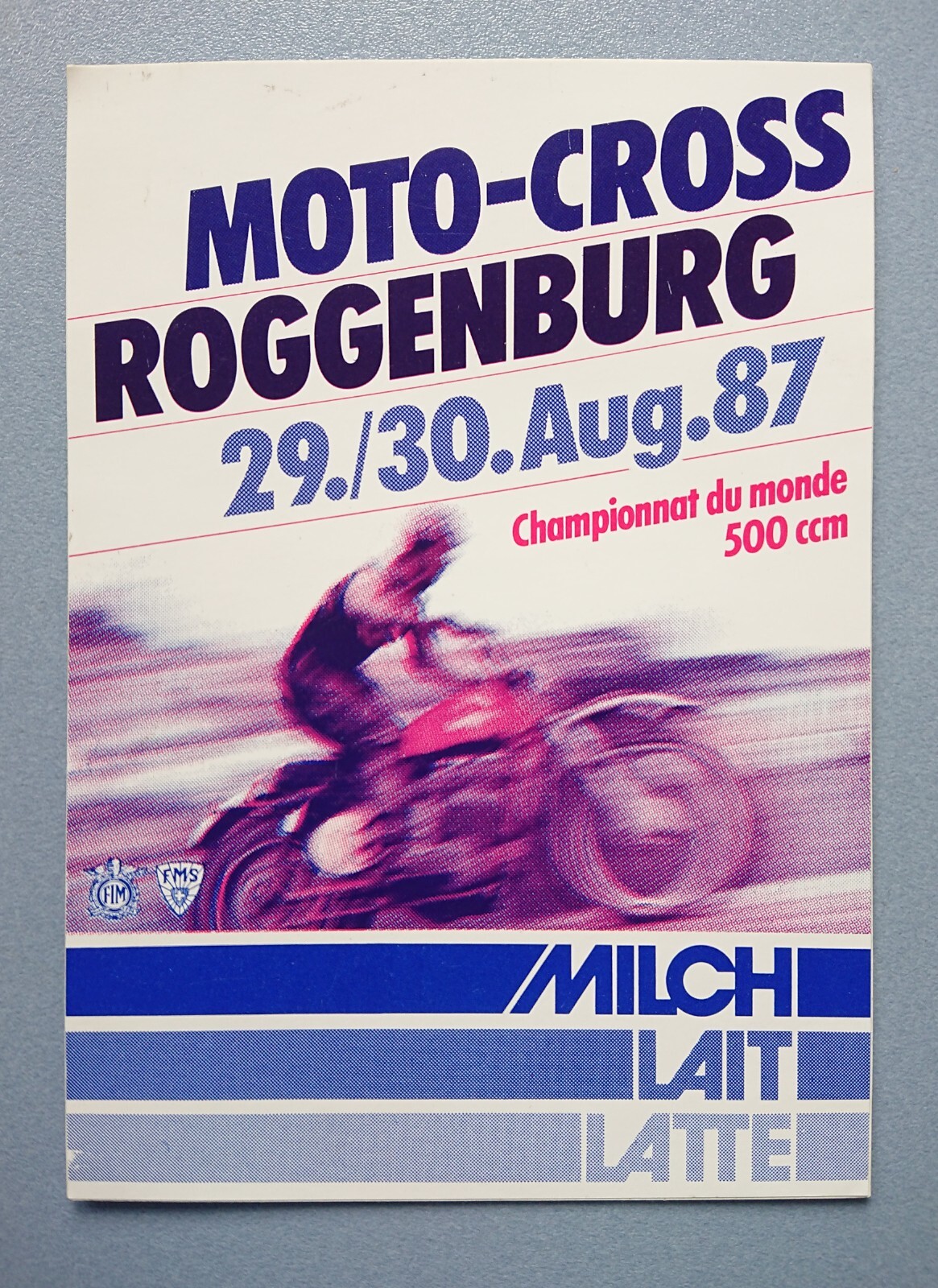 Sticker Motor Sports Cross Roggenburg 1987 500 Ccm Motorcycle 10, 5×14, 8 CM