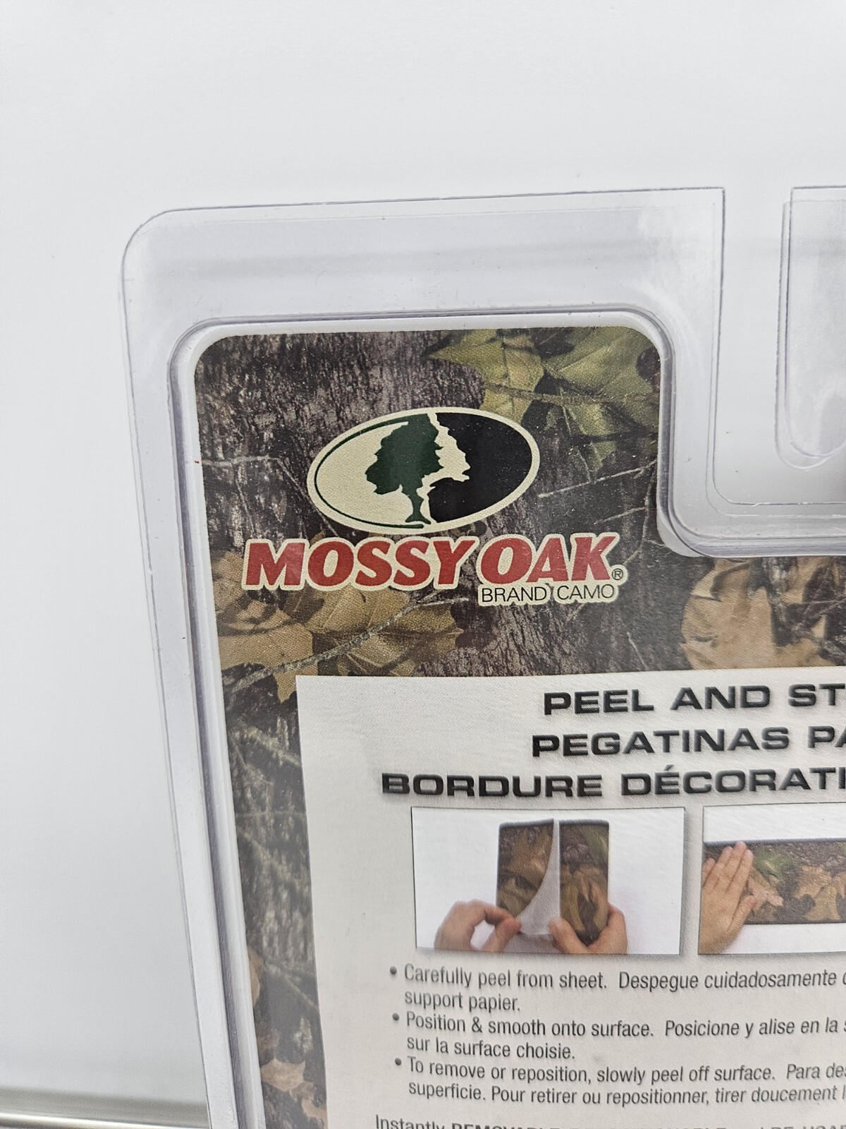Mossy Oak Leaf Camouflage Wall Border Hunting Camo Cabin Peel & Stick Vinyl Art