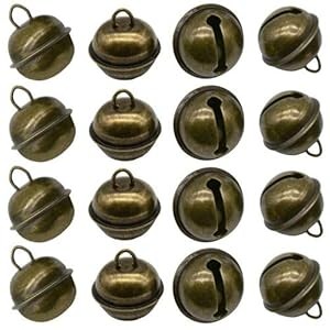 20 PCS Vinta Jingle Bell 1 Inches Antique Decorative Tone