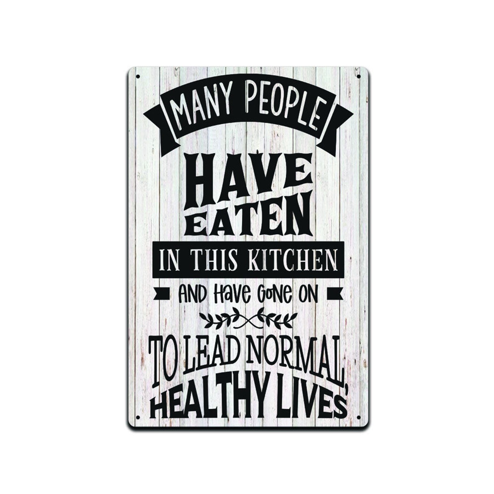 Funny Kitchen Metal Tin Sign 8×12 Retro Vintage Home Wall Decor Gift Plaque