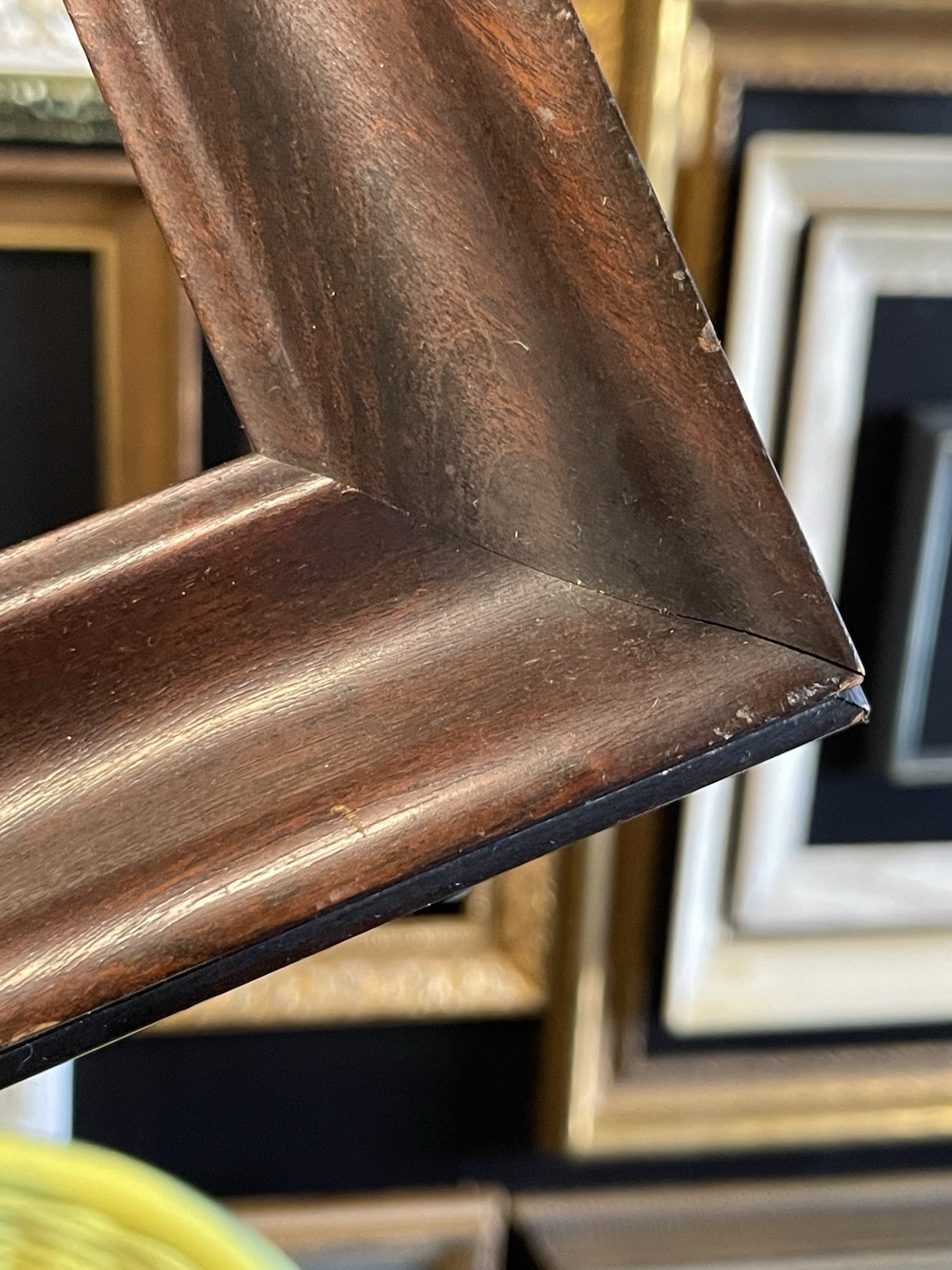 Antique Walnut Small Wood Portrait Picture Frame 6 X 9.25 Victorian Era