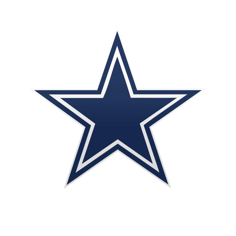 Dallas Cowboys STAR Wall Decal Sticker 12&Prime; x 12&Prime; Car Truck Glass dicut