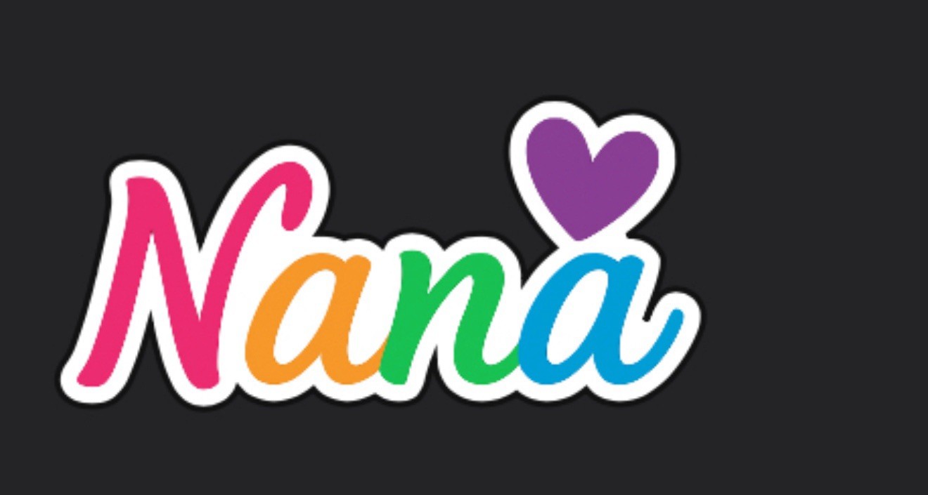 Nana 3” Wide Vinyl Sticker Grandma Colorful Sticker Baby Birth Announcement Gift