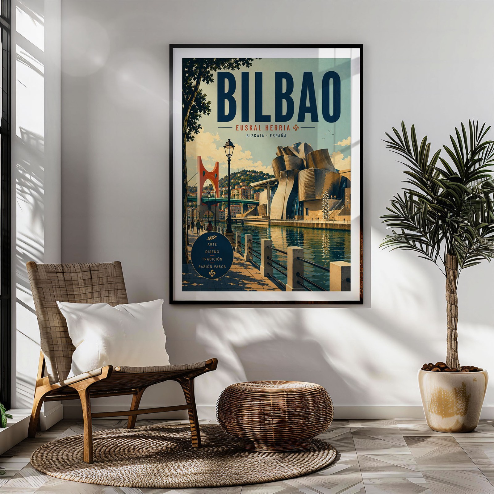 Bilbao Travel Poster Print, Wall Decor
