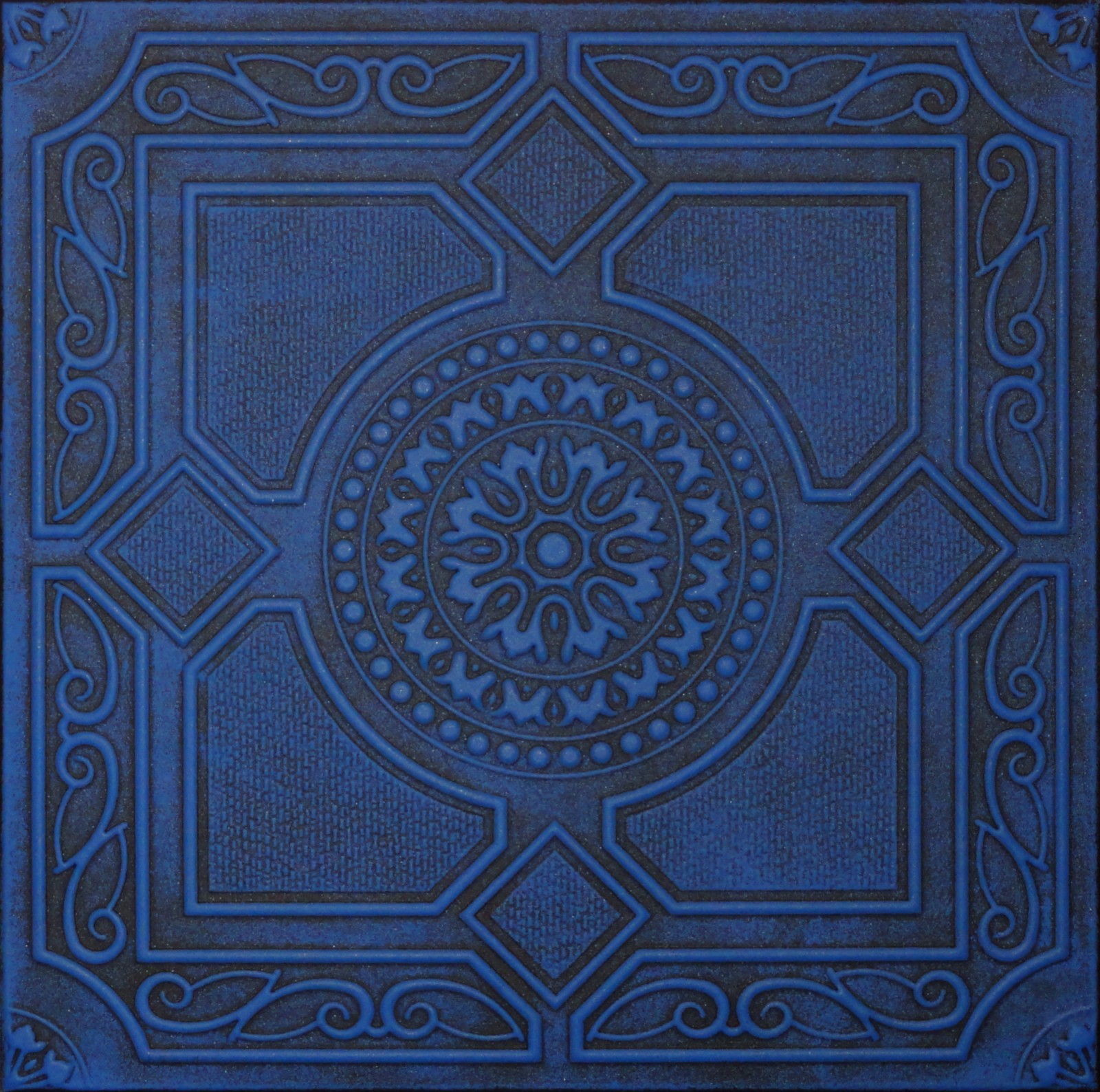 Decorative Texture Ceiling Tiles Glue UP – R30A Black Blue On SALE