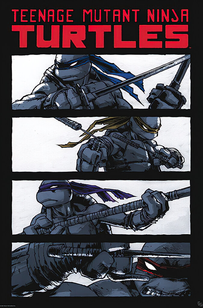 Teenage Mutant Ninja Turtles – TMNT – Comic Poster (The Boys) (Size: 24&Prime; x 36&Prime;)