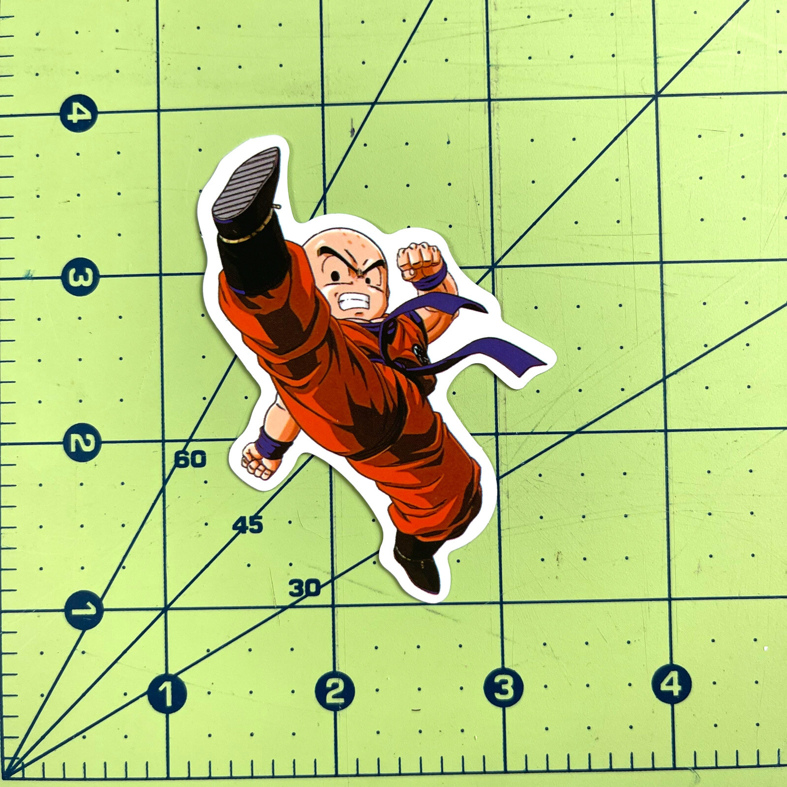 One Piece Krillin Bald Anime Sticker Decal For Phone Guitar Laptop Skateboard #8