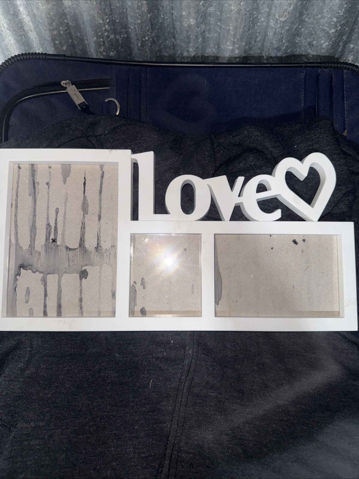 LOVE Elegant White Wedding Or Party Plastic Frame Perfect For Any Occasion
