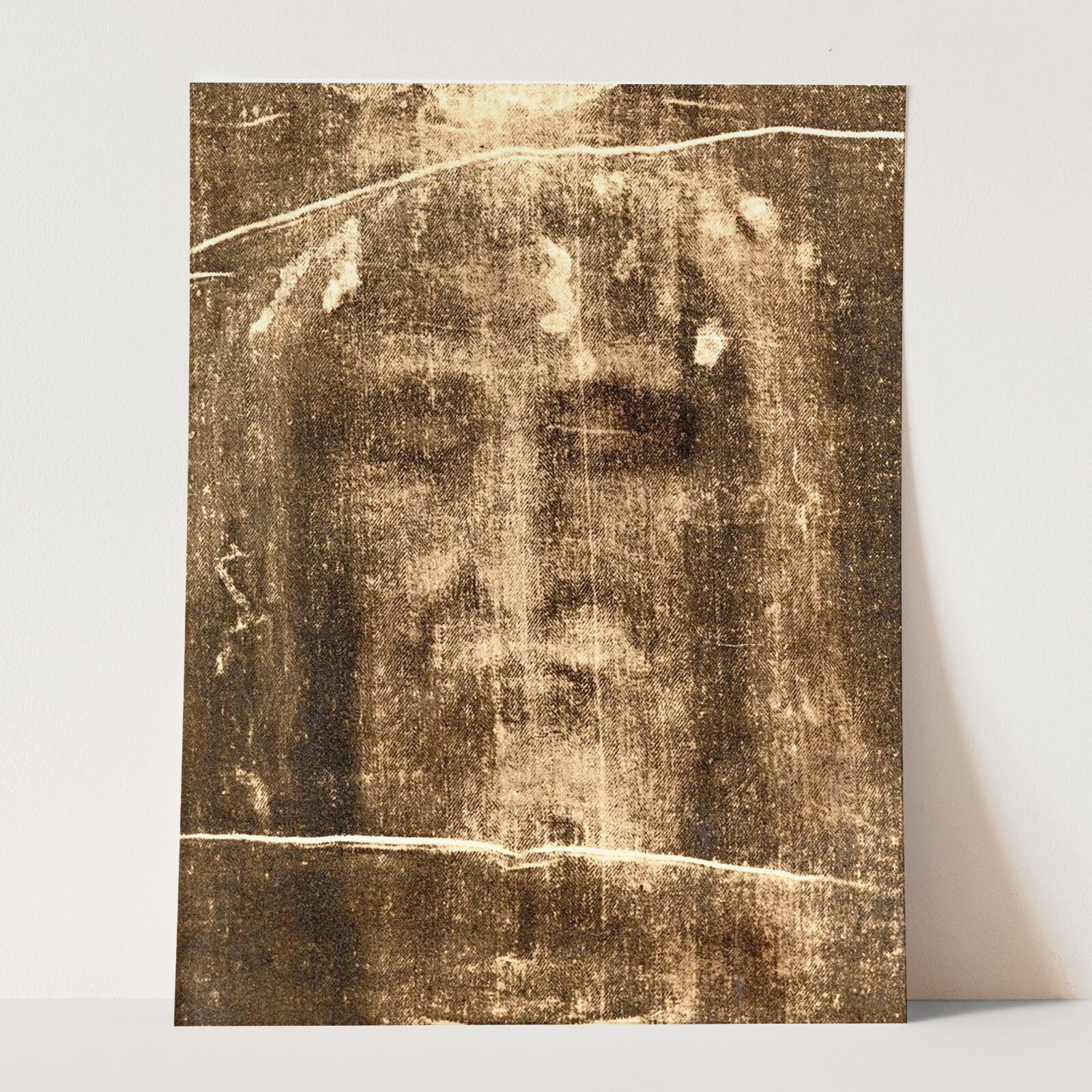 Shroud of Turin Face of Jesus Christ Bible God Christian Wall Art Poster Print