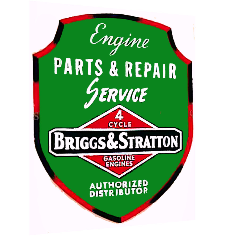 Briggs & Stratton Service Parts Decal Engines Power Equipment Sticker Sign