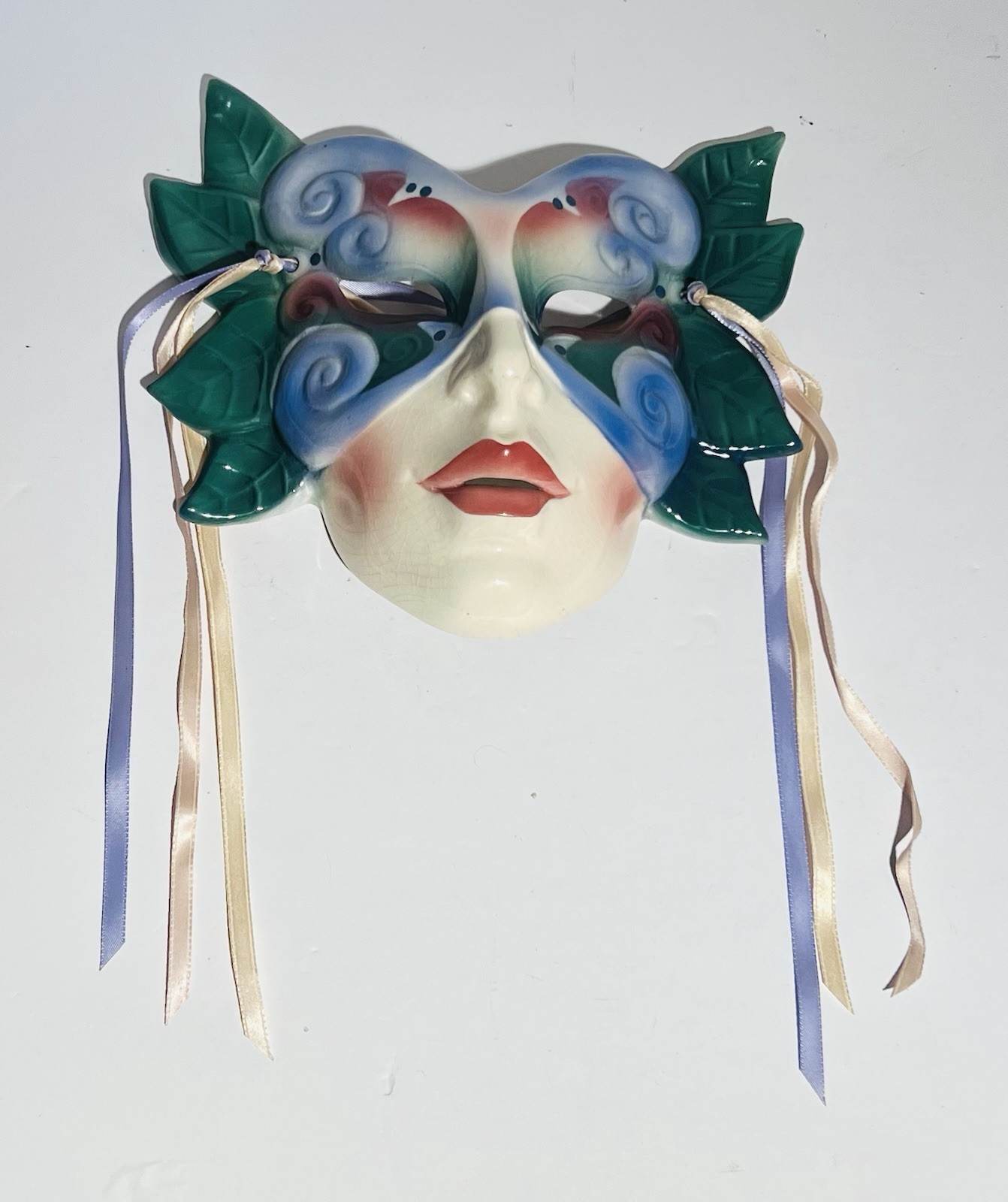Vintage Clay Art About Face Ceramic Mask Wall Hanging Mask San Francisco 1980’s