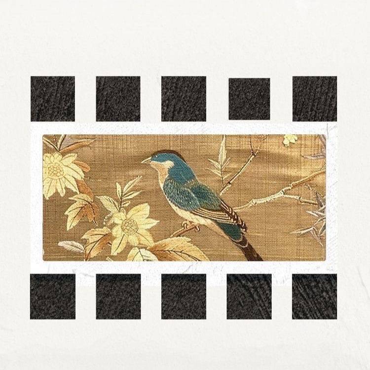 Vintage Retro Floral Tabletop Art Decor Botanical Nature-Inspired Display Plaque