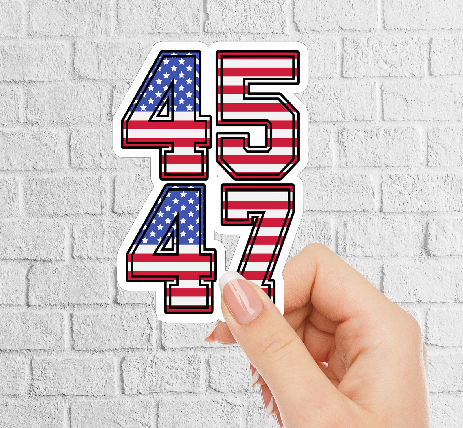 NEW – MAGA Trump 2024 Sticker – 45/47 –  » Vinyl Sticker 2.5 x 3.5 INCHES