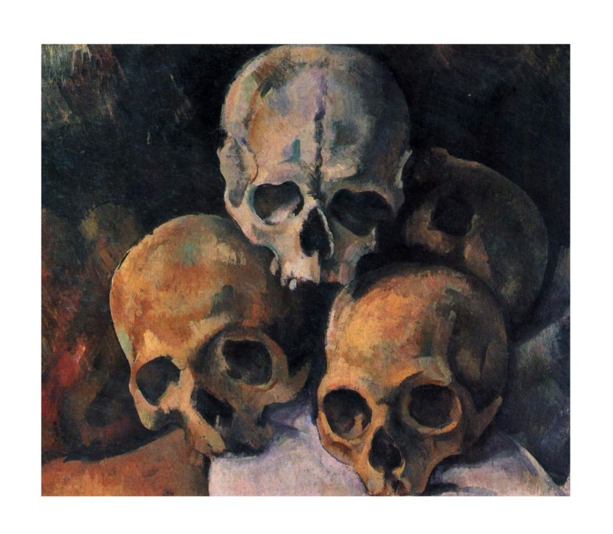 Paul Cézanne Pyramid of Skulls : Archival Quality Giclée Art Print