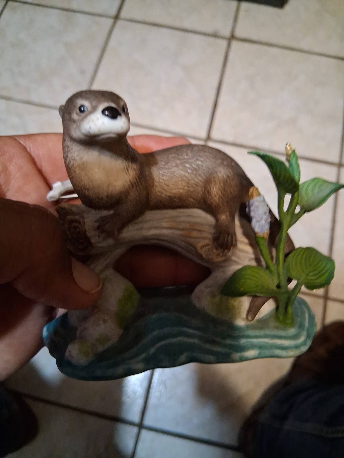 Lenox Woodland Animals Time Out River Otter Figurine No Original Box 1996