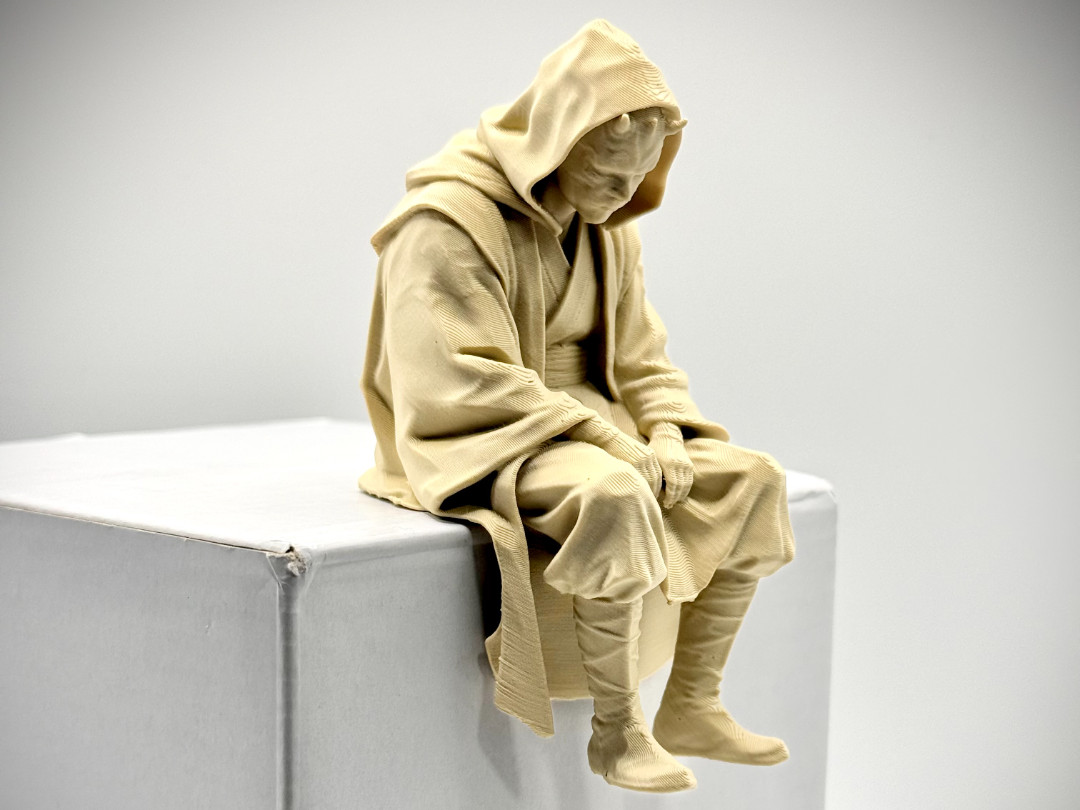 Sad Darth Maul Star Wars Figurine on a ledge 3D Printed Shelf Sitter