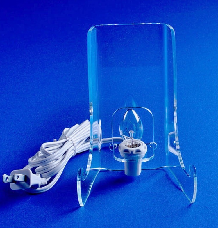 Acrylic Lighted Easel – 6&Prime;H x 4&Prime;W x 3.25&Prime;D