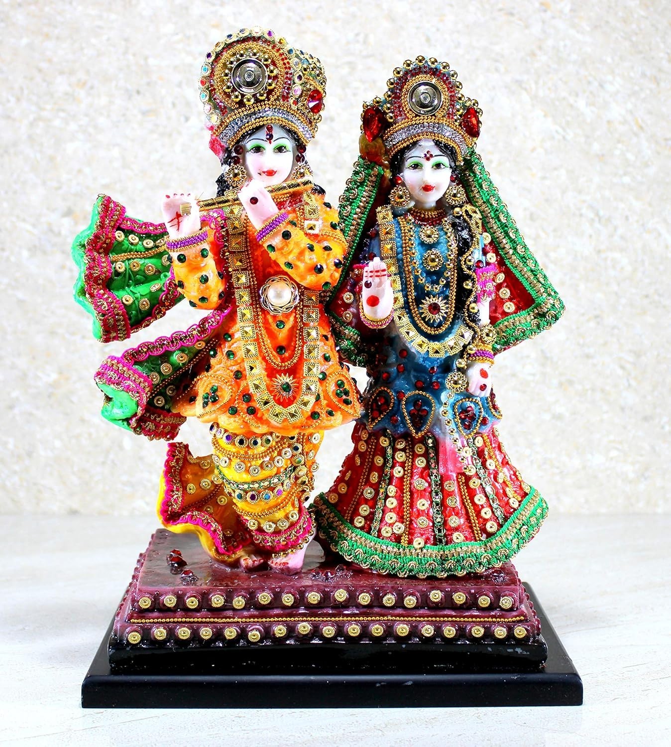 Radha Krishna Standing Love Couple Idol Statue Sculpture Figurine