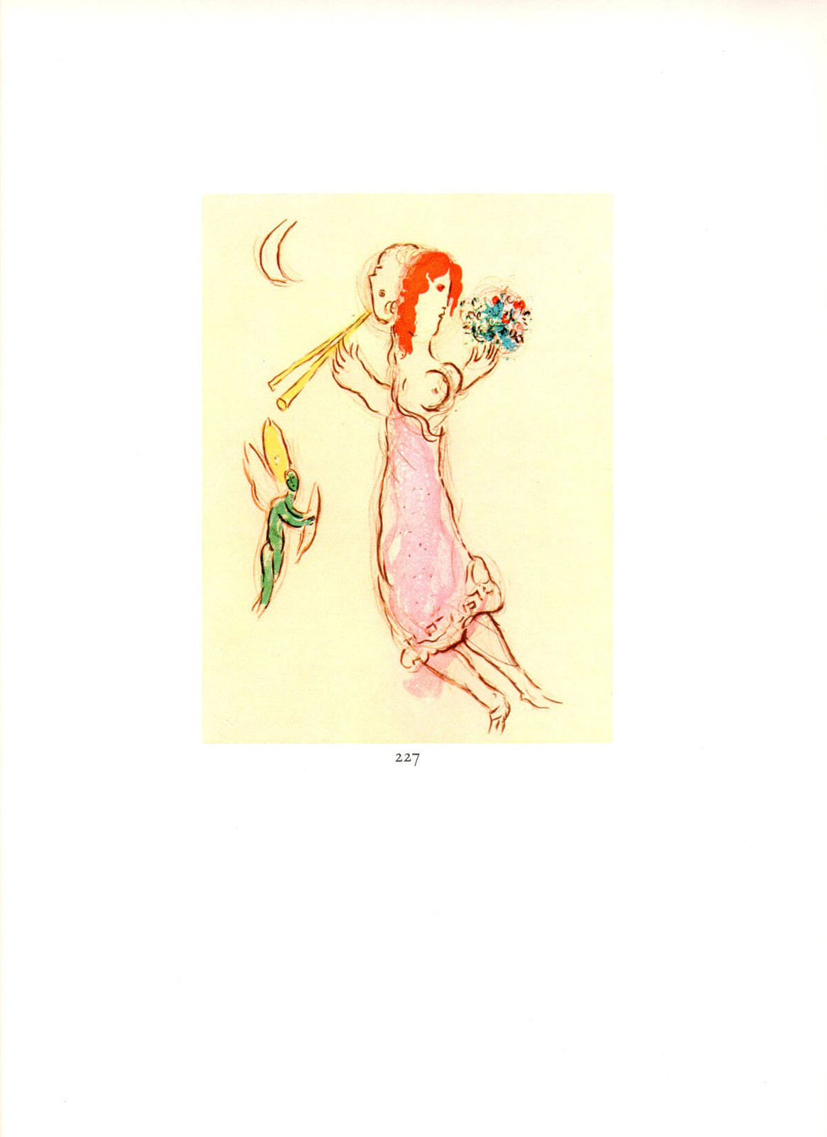 MARC CHAGALL Daphne et Chloe 12.5&Prime; x 9.75&Prime; Poster 1963 Modernism