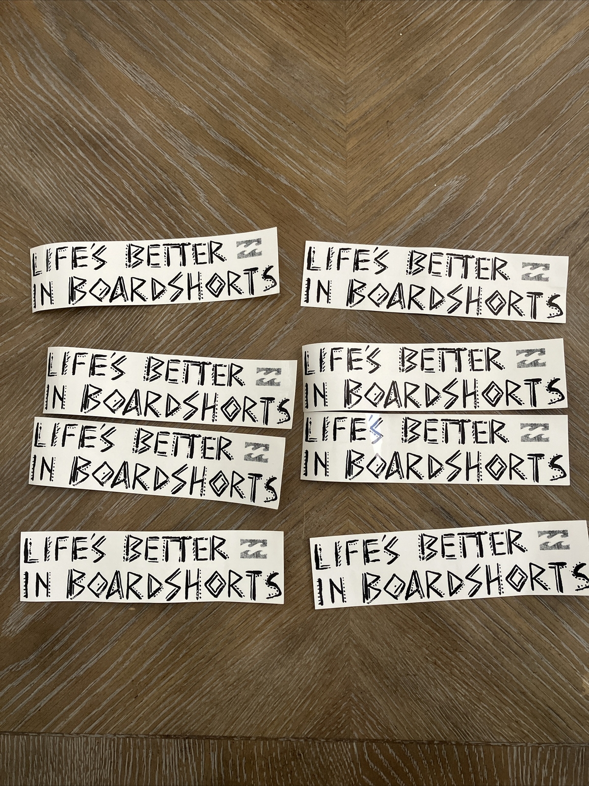 Lot Of 8 Billabong Surfboards Surf Logo Sticker Life’s Better In Boardshorts