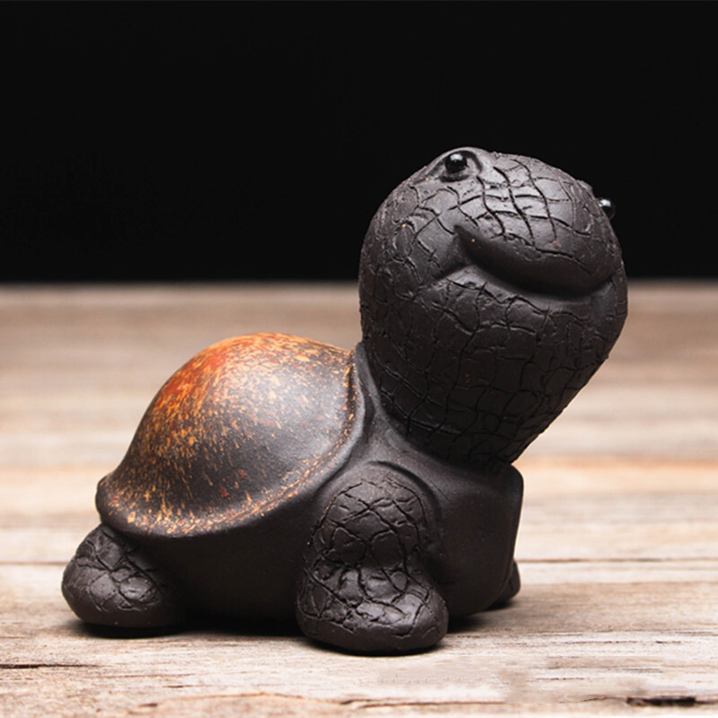 Turtle Yixing Zisha Statue Tea Pet Small Size Holder For Lid Of Pot Gaiwan China