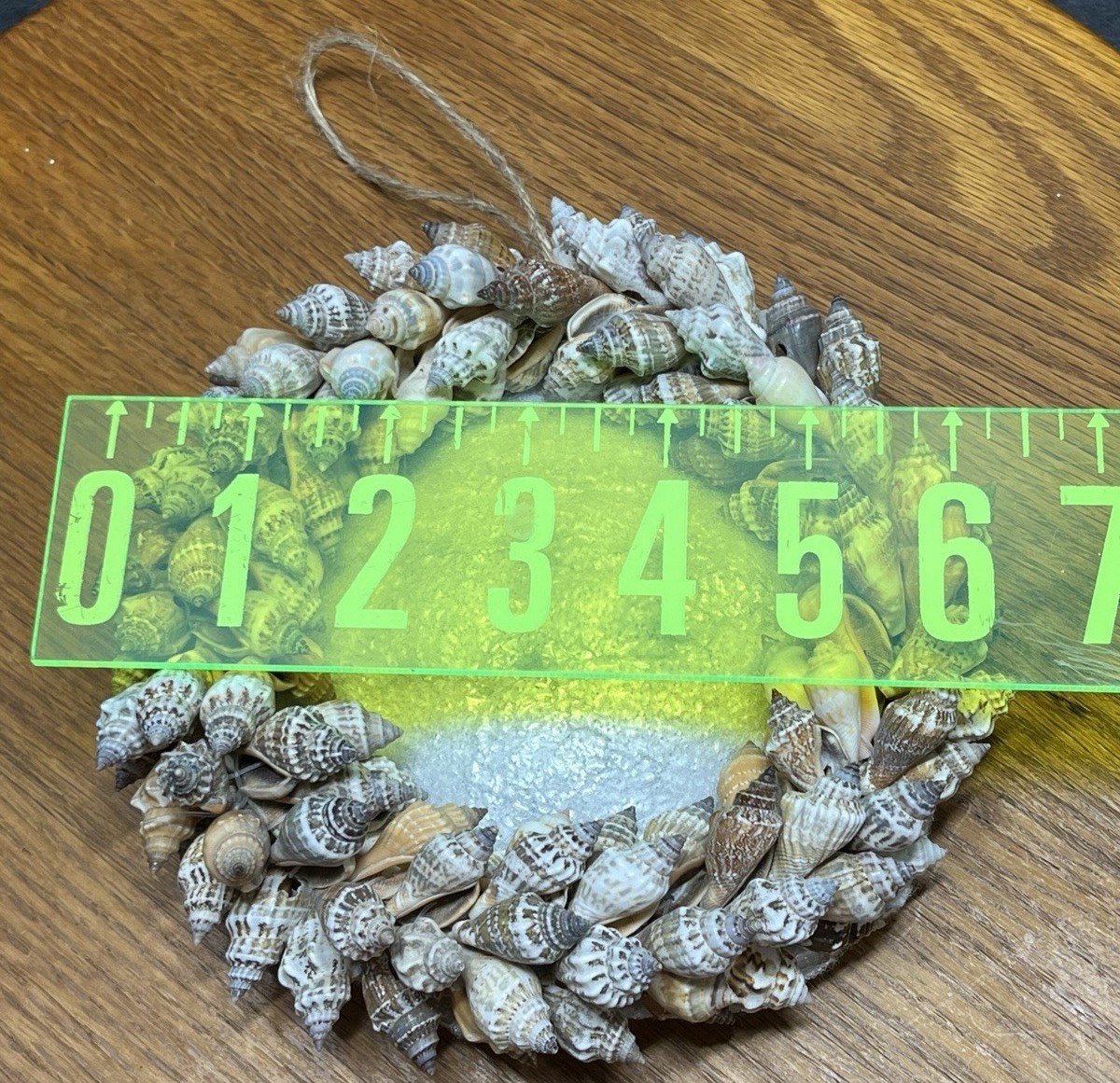 Brown Chula Wired Round Sea Shell Wreath 3.5&Prime; In – 6.5&Prime; Out Nautical Beach Decor