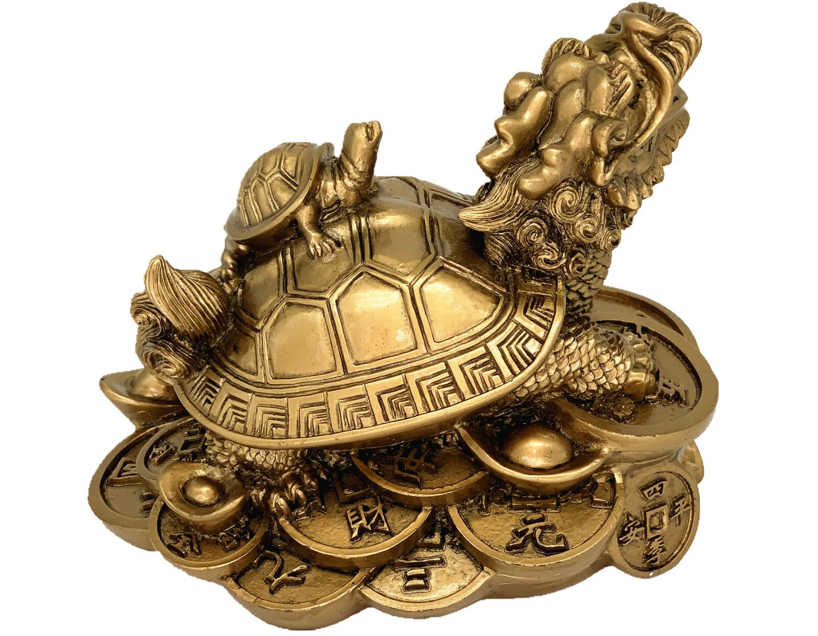 Feng Shui Chinese Dragon Turtle Tortoise Statue Home Office Decor Blessing Gift4